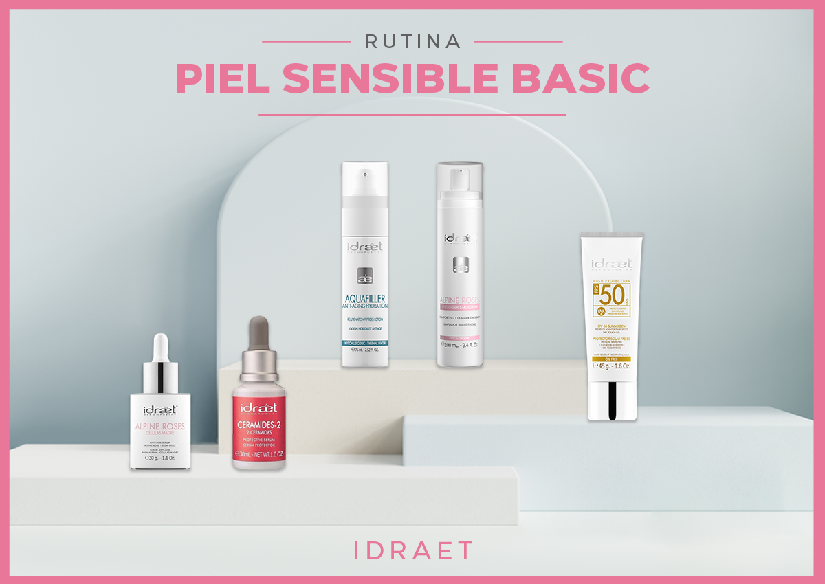 RUTINA DIARIA - PIEL SENSIBLE - IDRAET